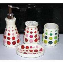 廠家直銷歐式衛(wèi)浴四件套 樹脂工藝品JBC09，提升浴室格調